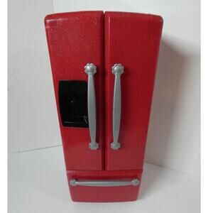 Our Generation Doll Refrigerator Red Sparkle 16x6